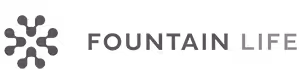 Grey Fountain Life Logo on a Transparent Background