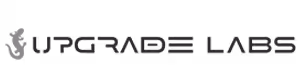 Grey Upgrade Labs Log on a Transparent Background