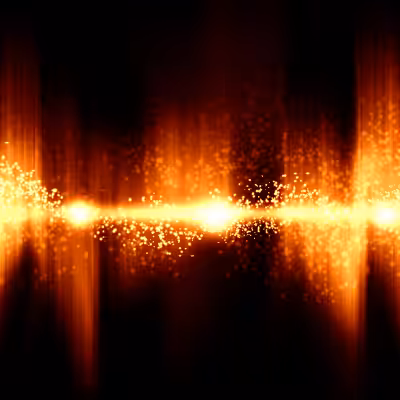 Orange Frequencies on the Black Background
