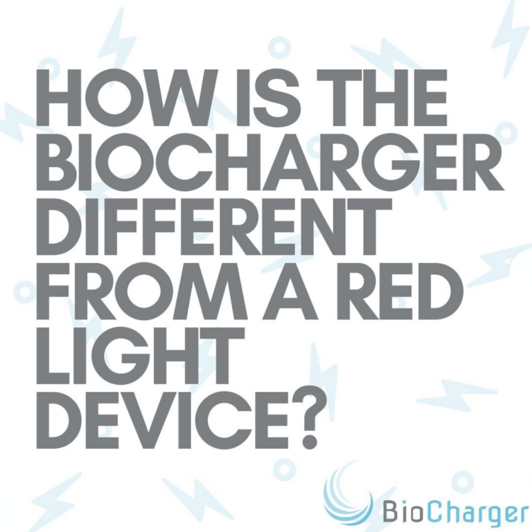 How is the BioCharger difference from a red light device?