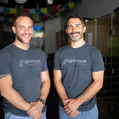 Michael Roviello and Jesse Moreng Founders of Optimyze Smiling