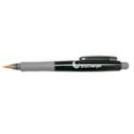 Black and Grey BioCharger Stylus Pen on a White Background