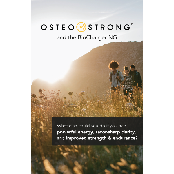 OsteoStrong and BioCharger Brochure Design with Group of People Hiking