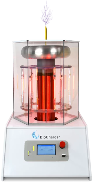 Working BioCharger Device on a Transparent Background