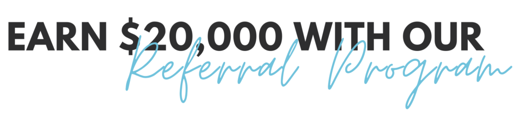 Transparent referral program text